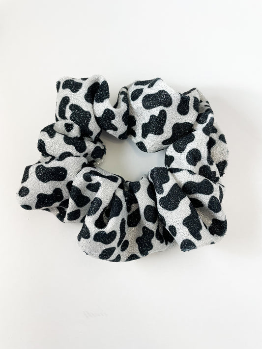 XL Cow Shimmer Scrunchie