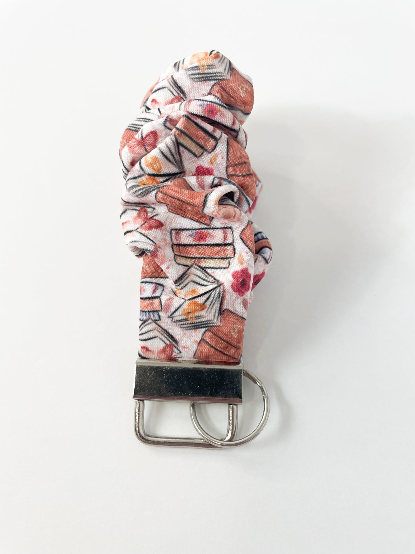 Floral Books Wristlet