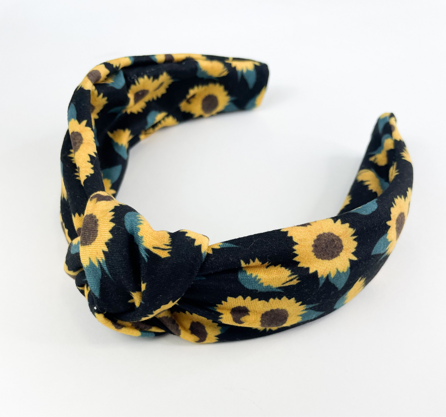 Black Sunflower Hard Headband