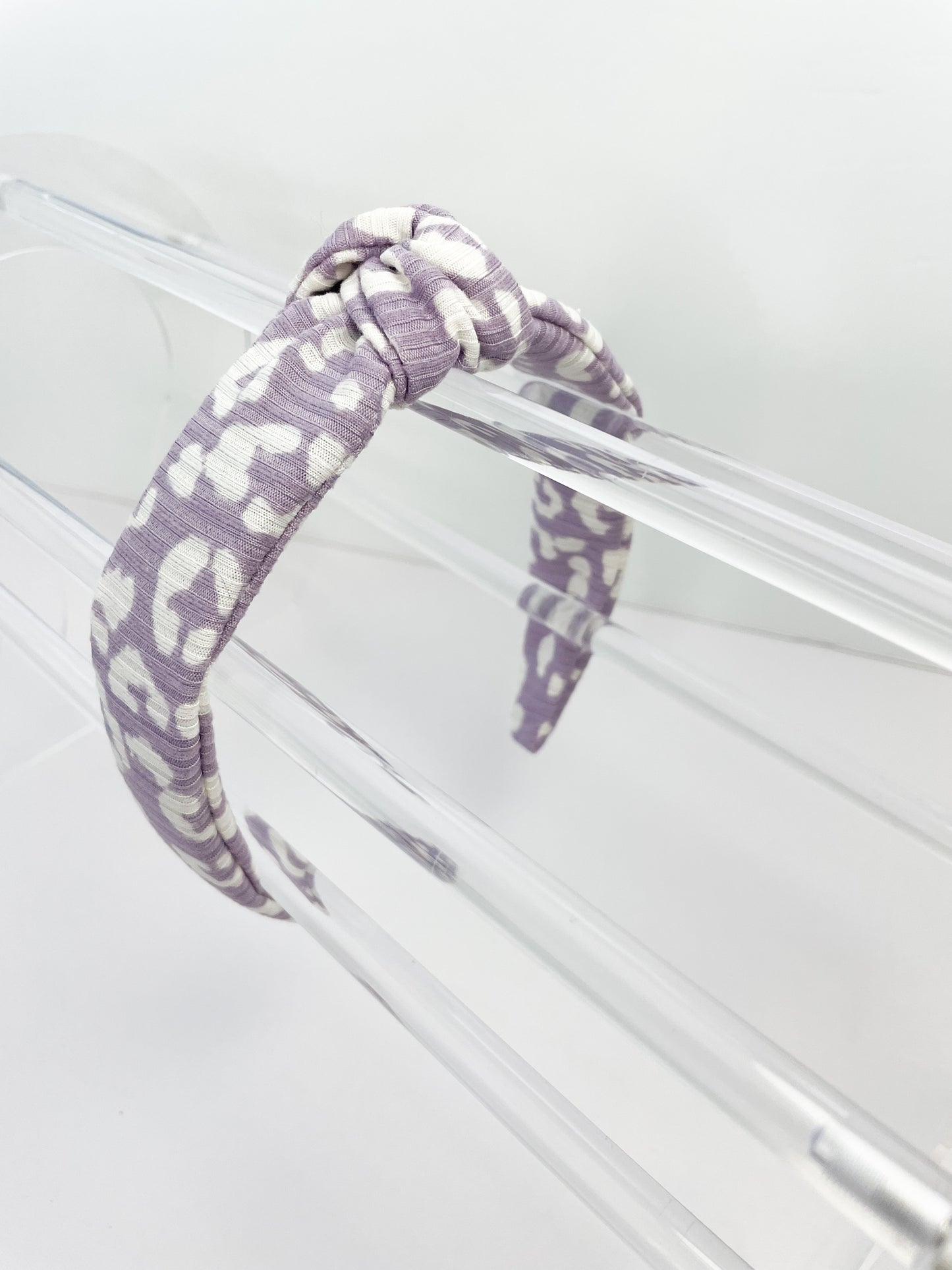 Purple Leopard Hard Headband