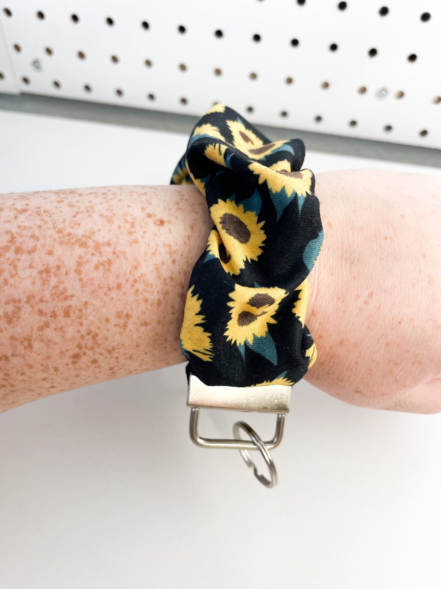 Black Sunflower Wristlet