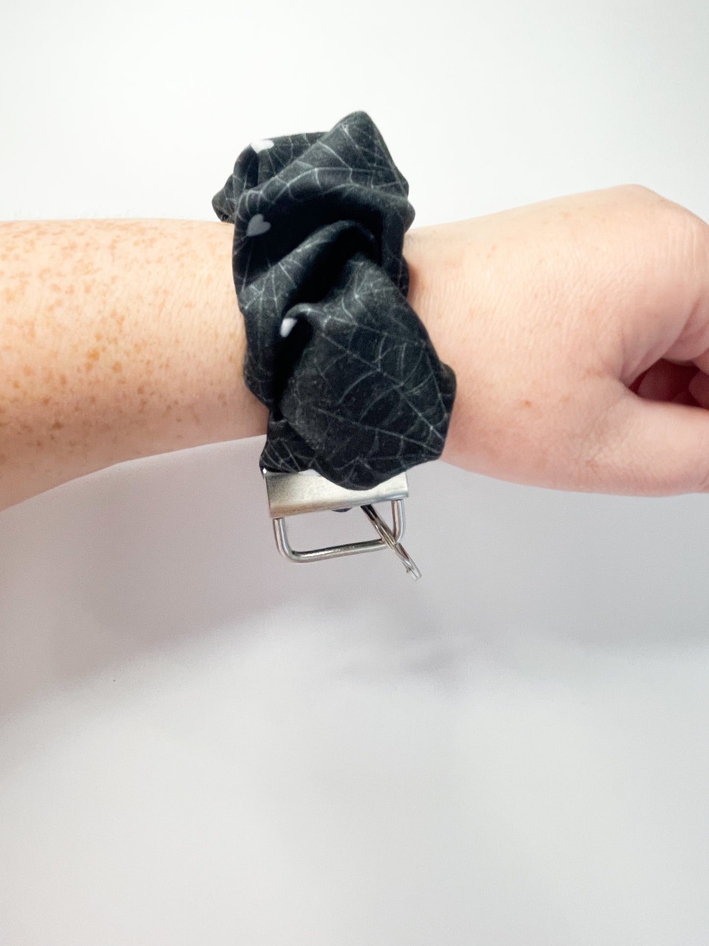Black spiderweb Wristlet