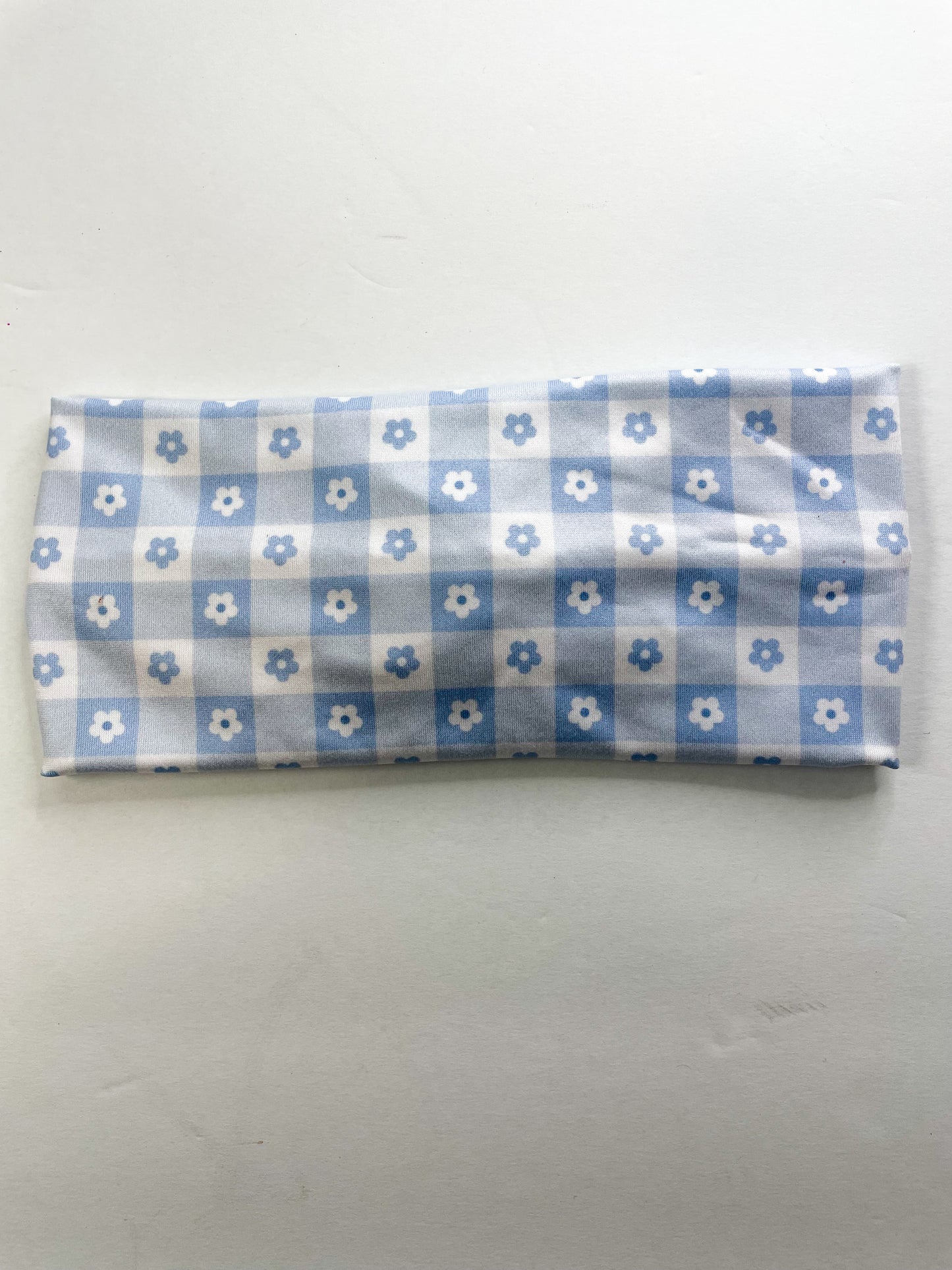 Blue Flower Gingham