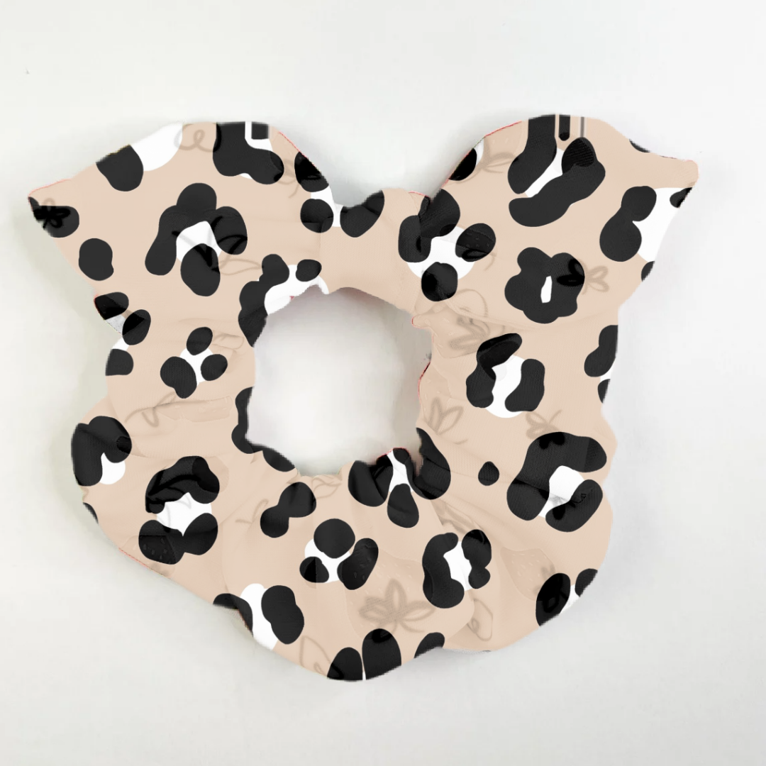 New Tan Leopard Scrunchie
