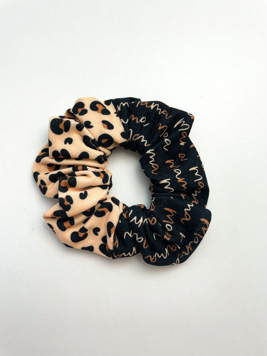 Brown Leopard Mama Scrunchie