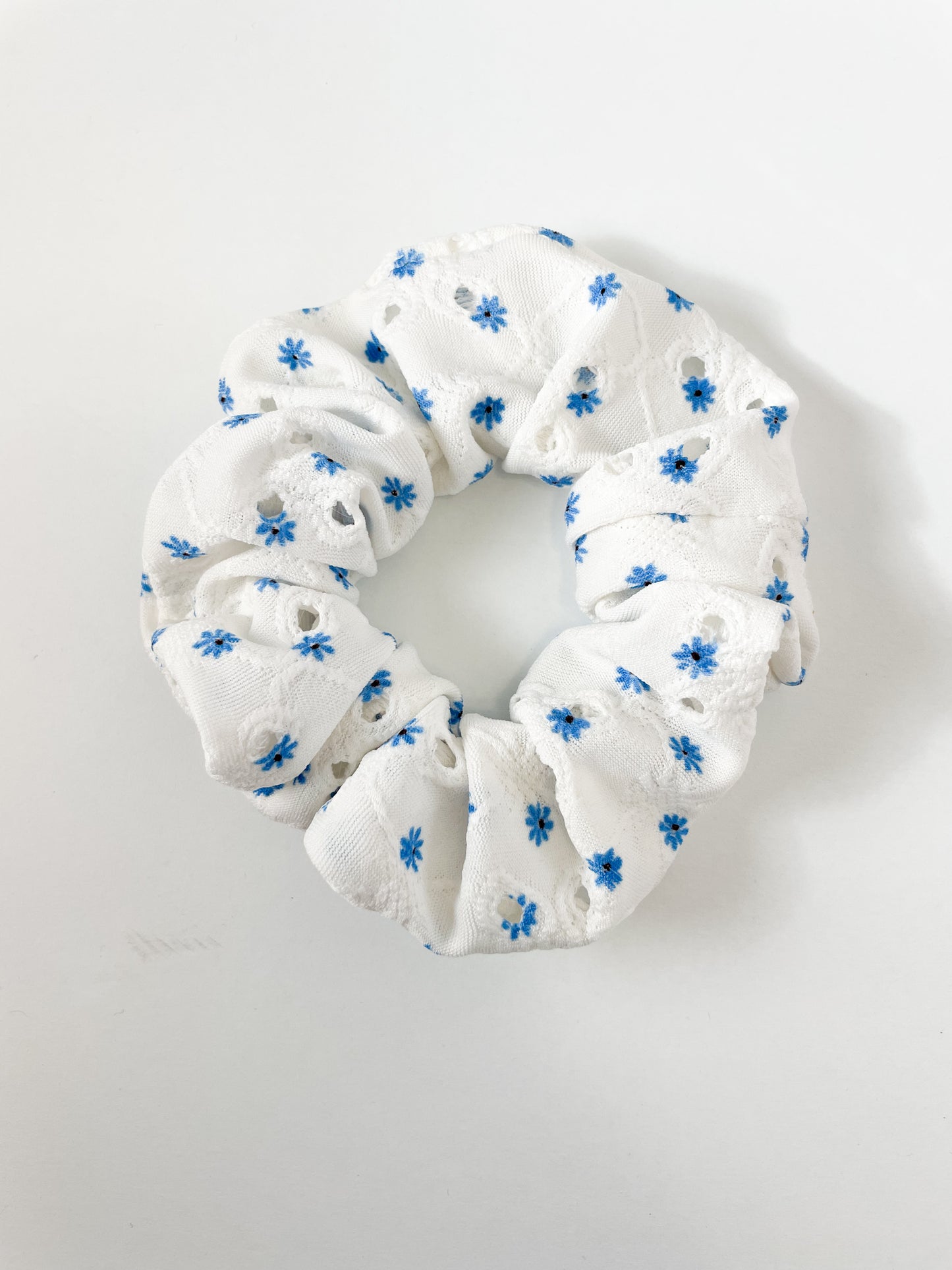 Dainty Blue Flowers Scrunchie