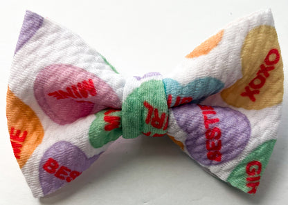 Conversation Hearts Bow