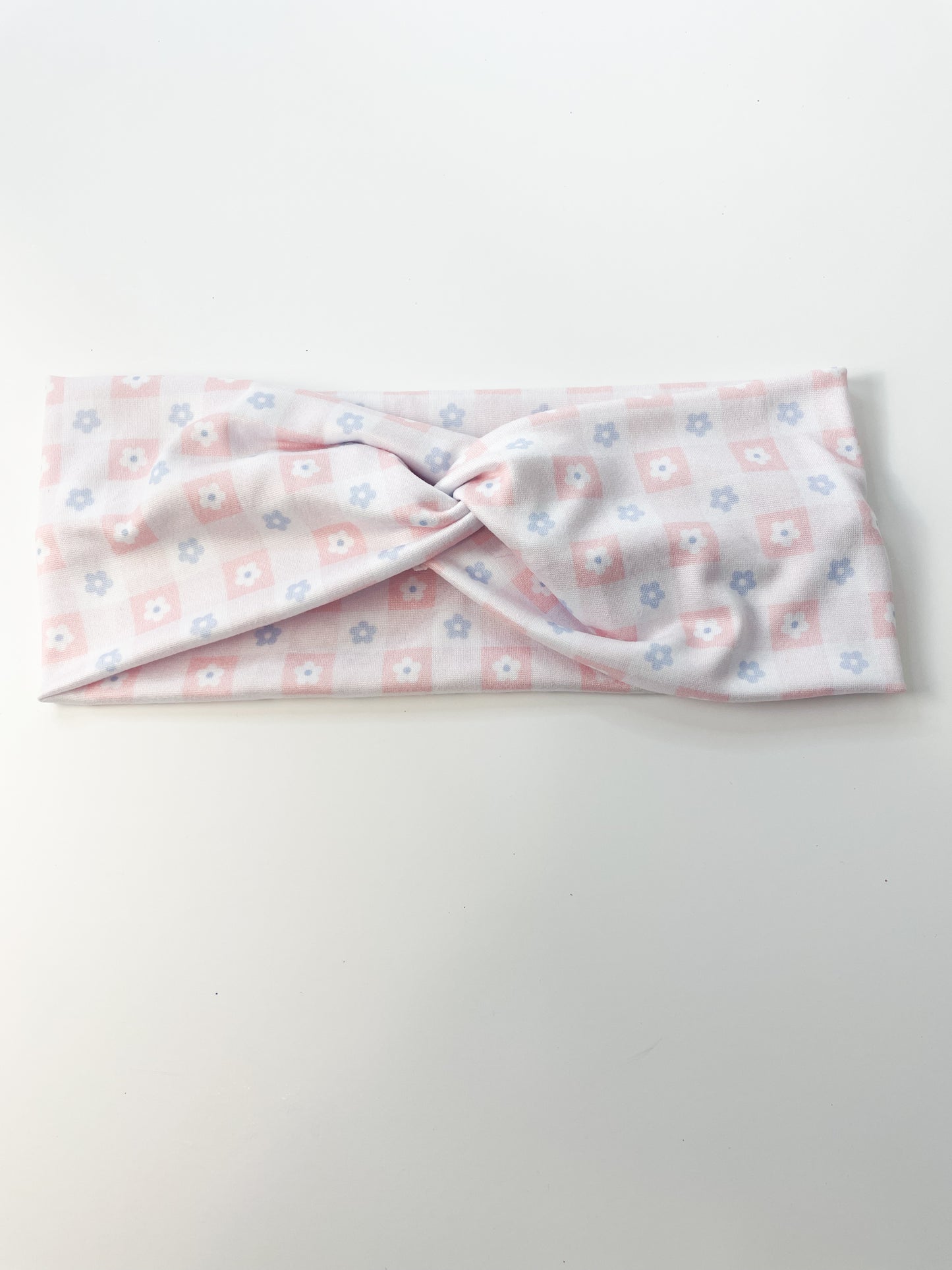 Pink Flower Gingham