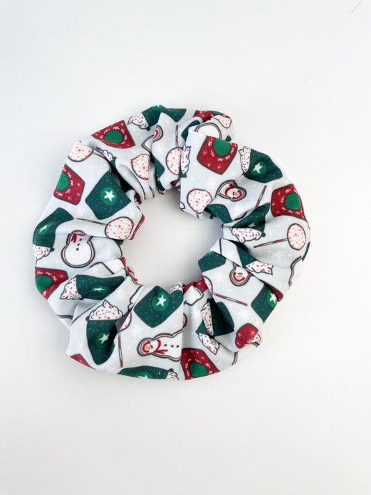 Christmas Coffeehouse Scrunchie