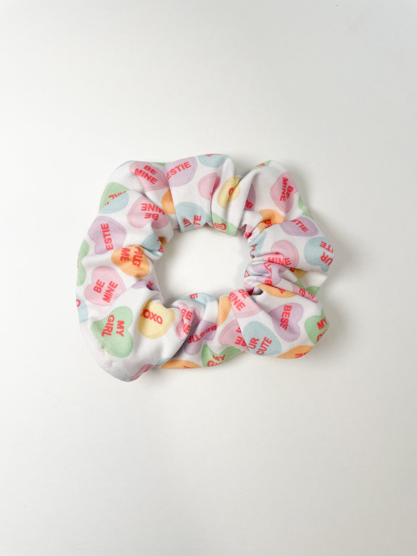 Conversation Hearts Scrunchie