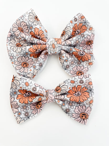 Pumpkin Flowers bow