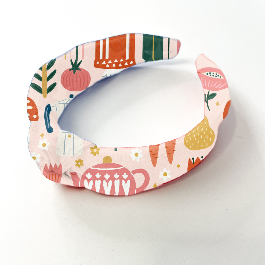 Vintage Dishes Hard Headband