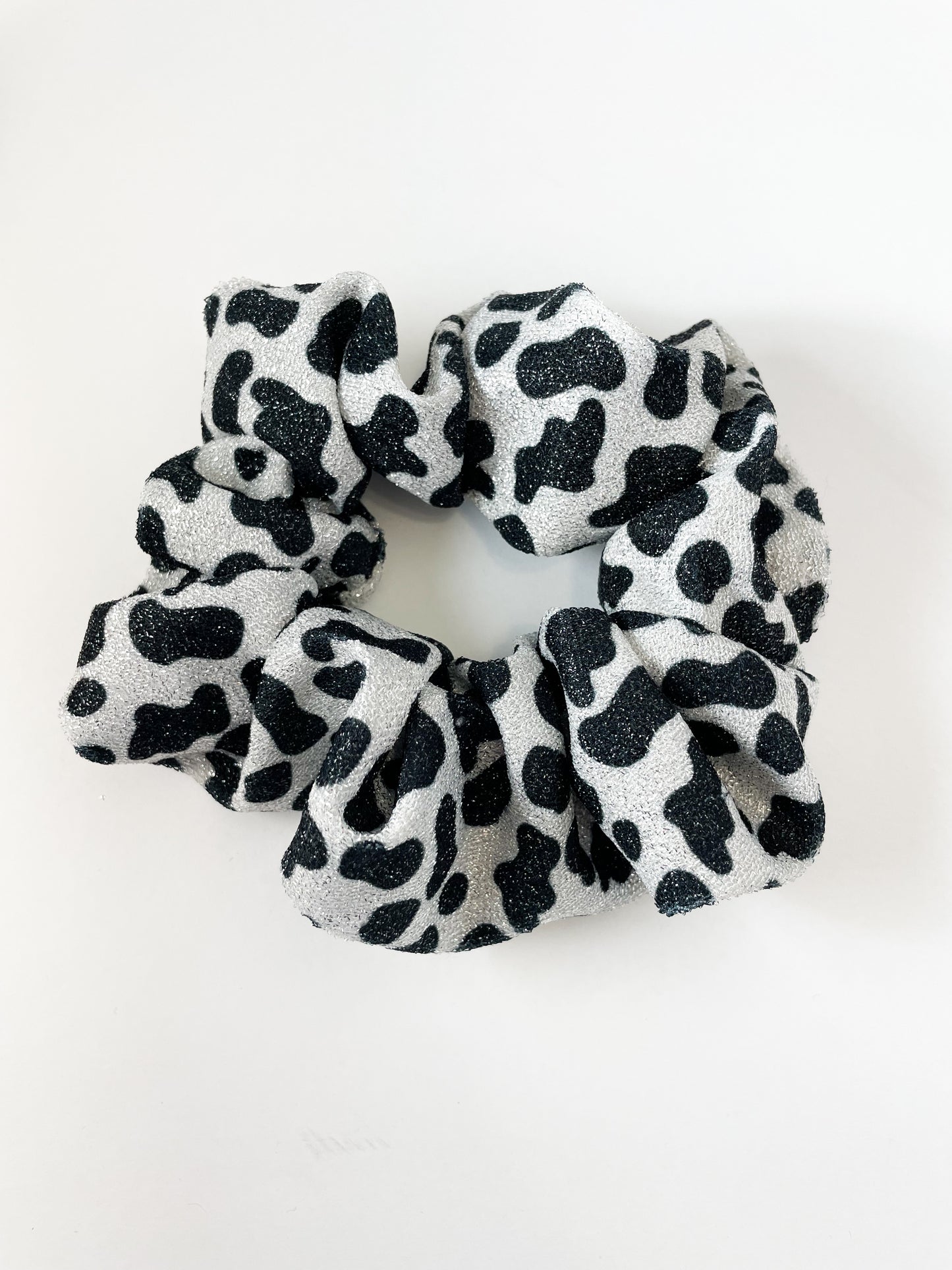 XL Cow Shimmer Scrunchie