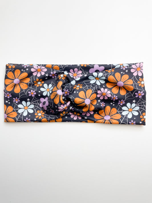 Halloween Flowers Headband