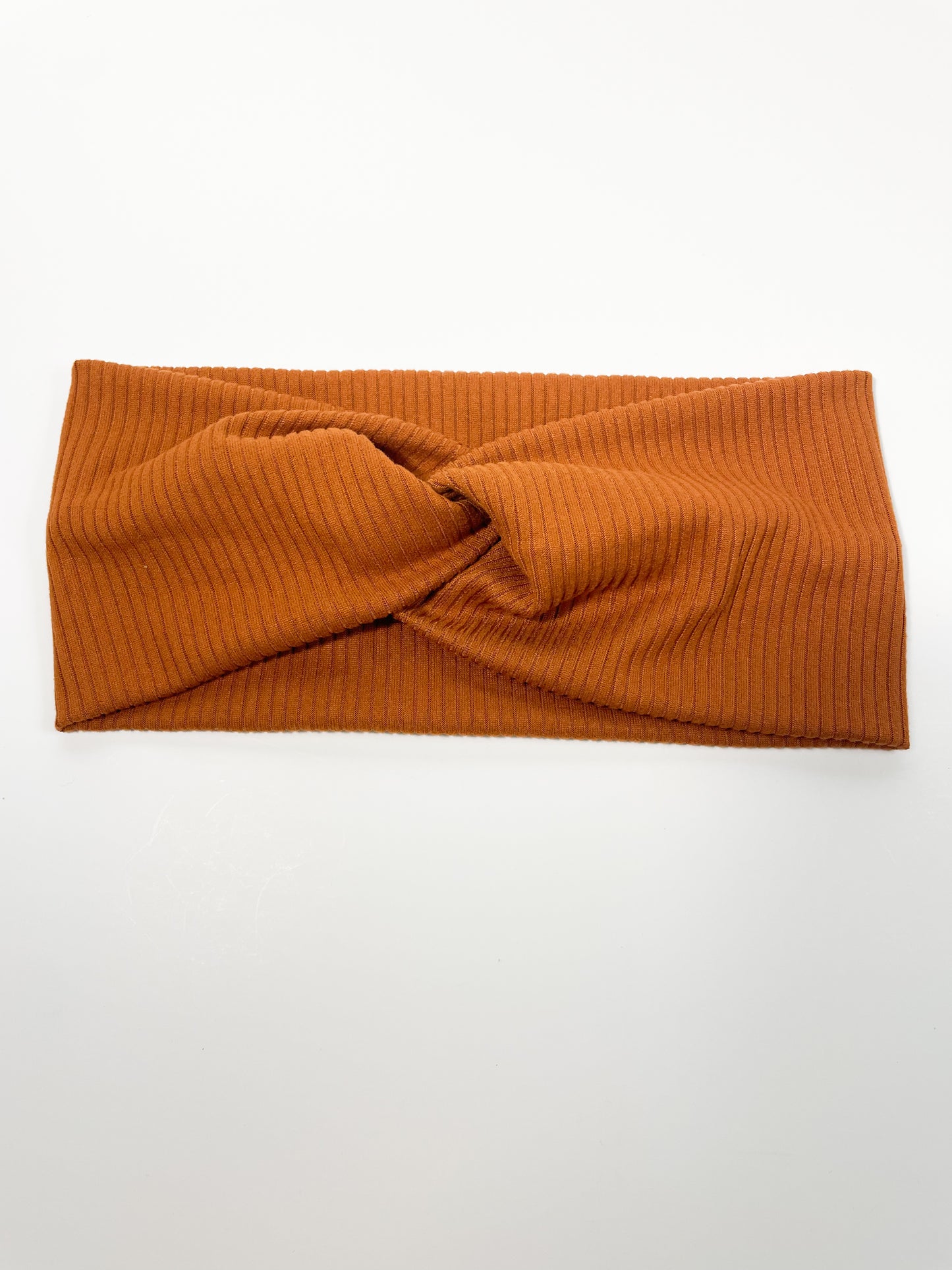 Burnt Sienna Ribbed Headband