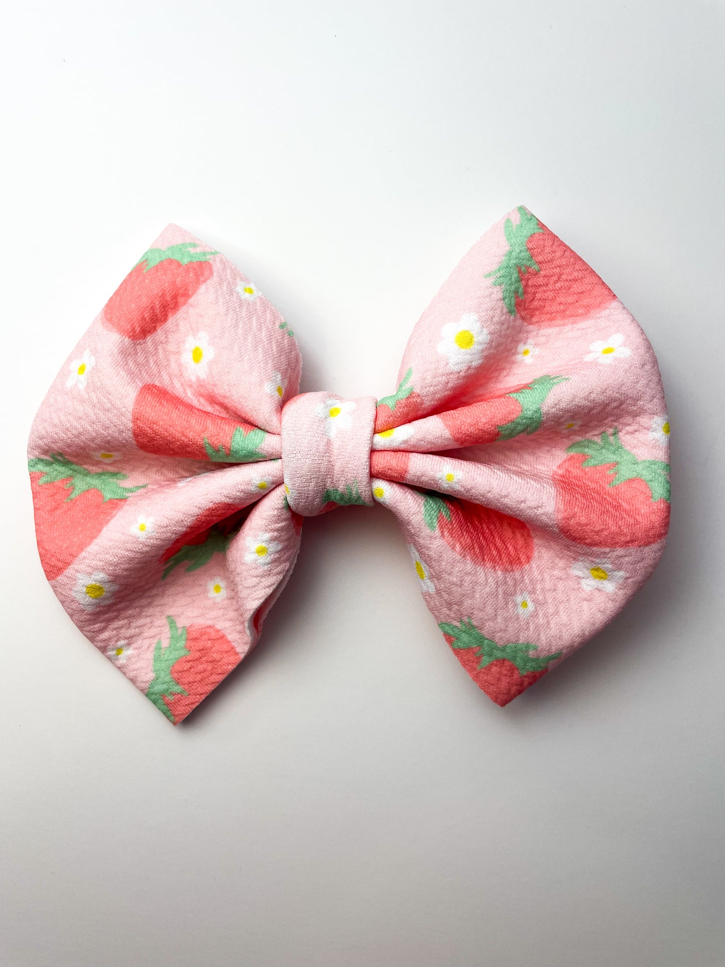 Strawberry Daisies Bow