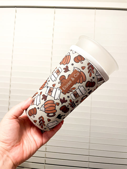 Pumpkin Spice Cold Cup Sleeve