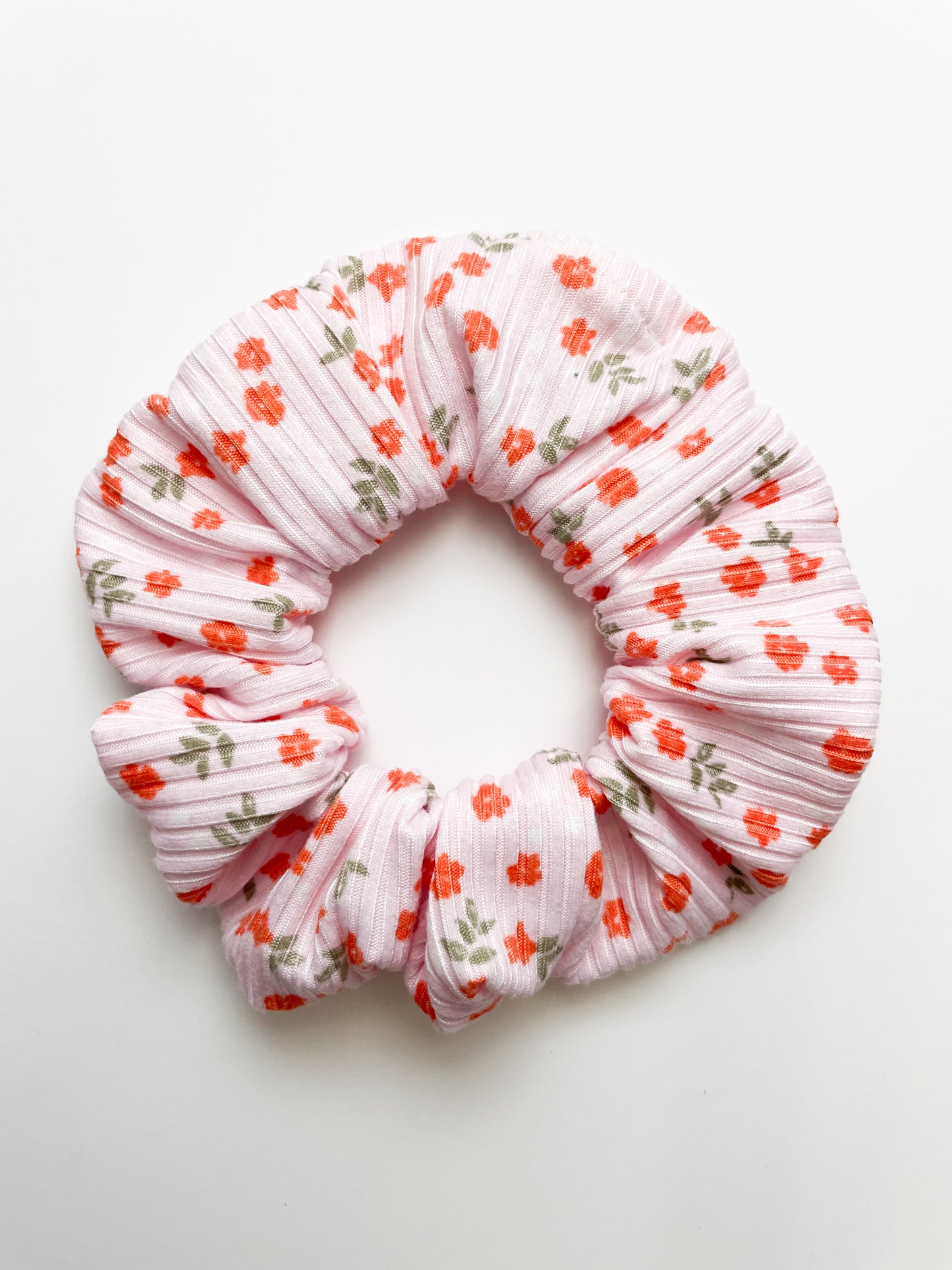 Pink Daisy Scrunchie