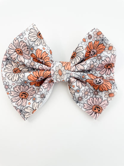 Pumpkin Flowers bow