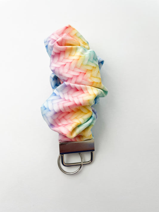 Rainbow Yarn Wristlet