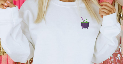 Cauldron Embroidered Shirt GLOW IN THE DARK