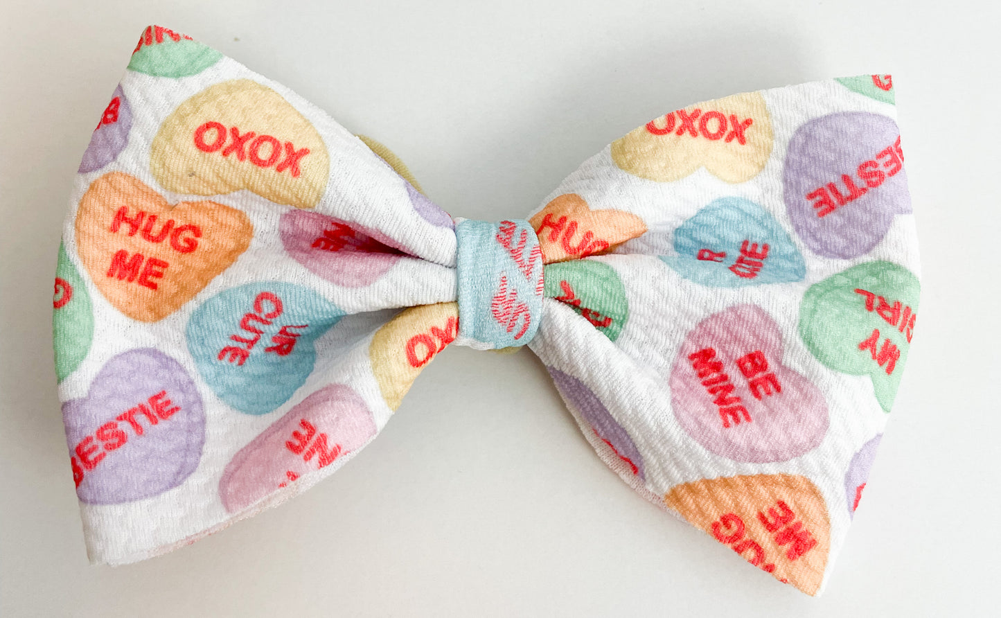 Conversation Hearts Bow