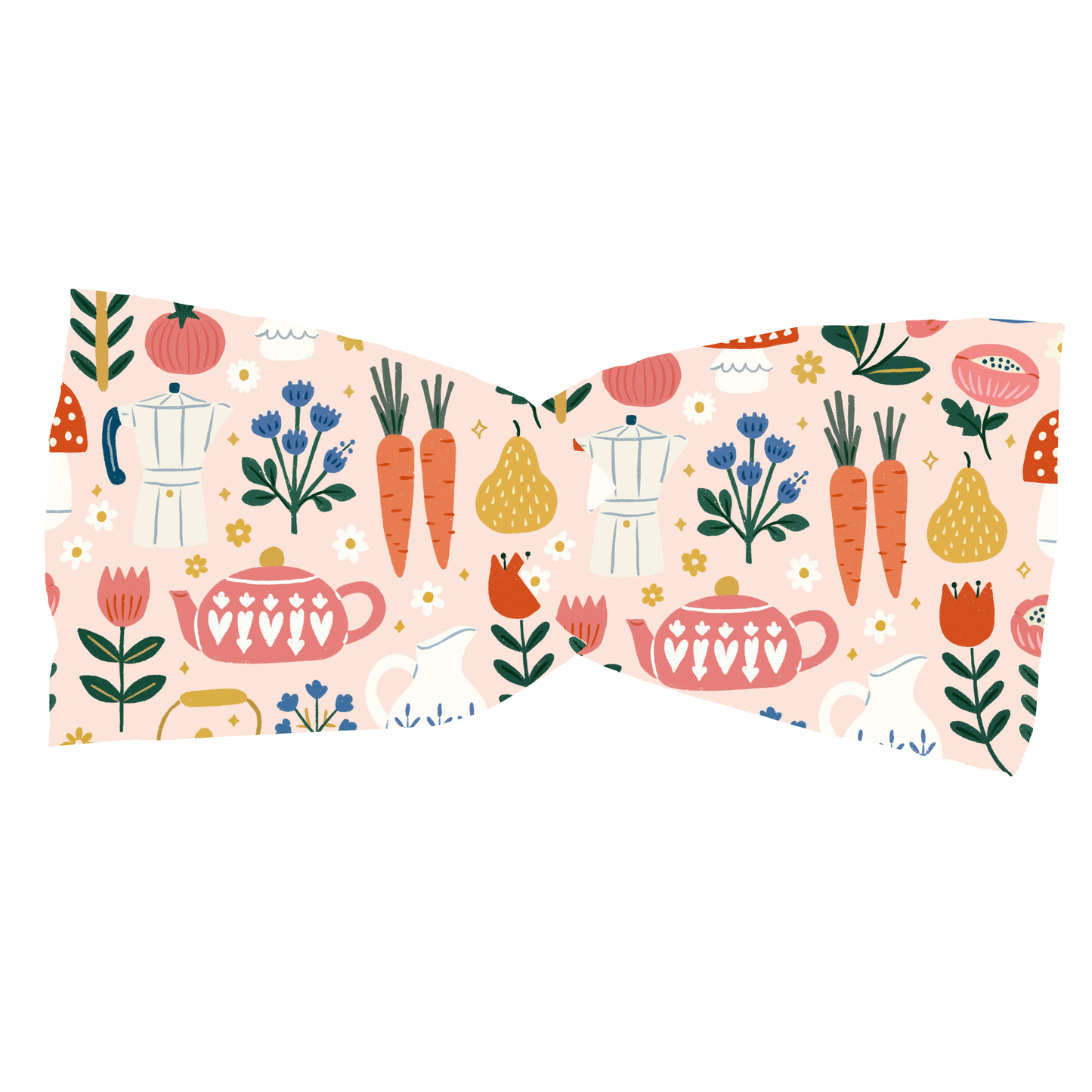 Vintage Dishes Twist Headband