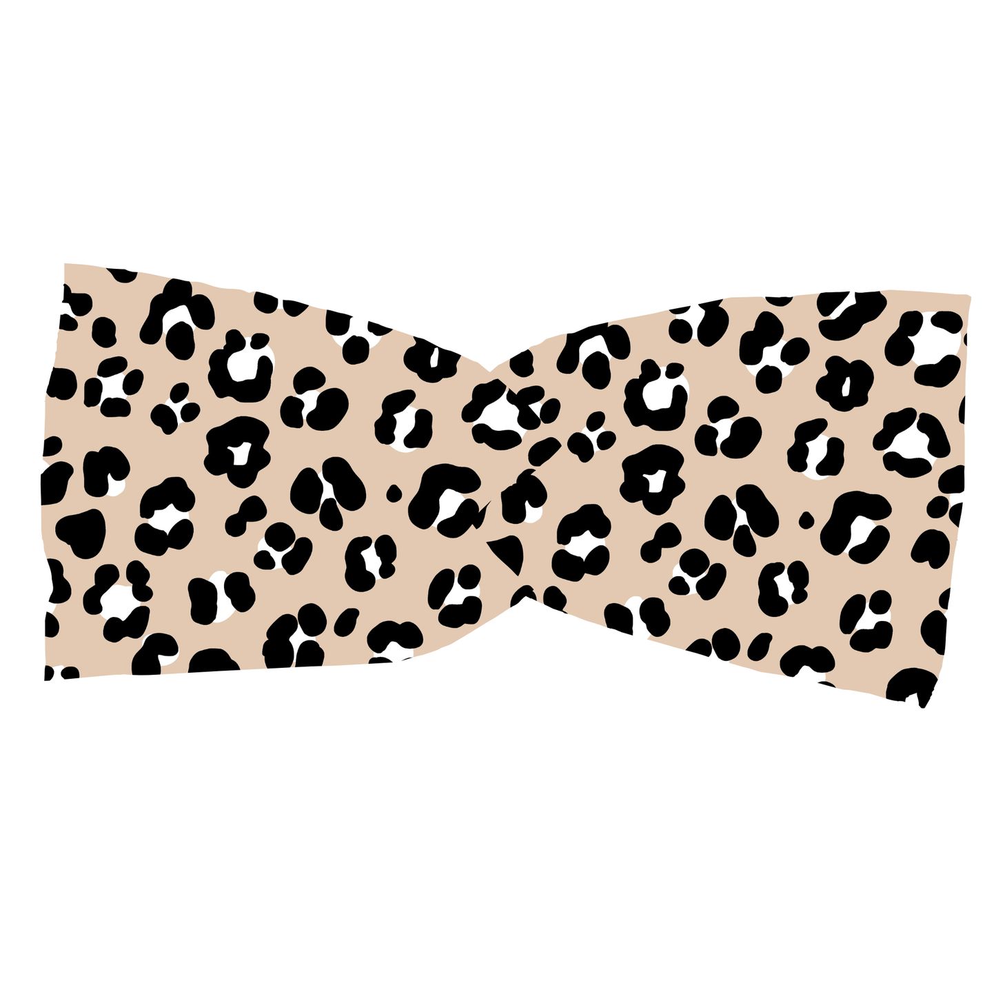 New Tan Leopard Twist Headband