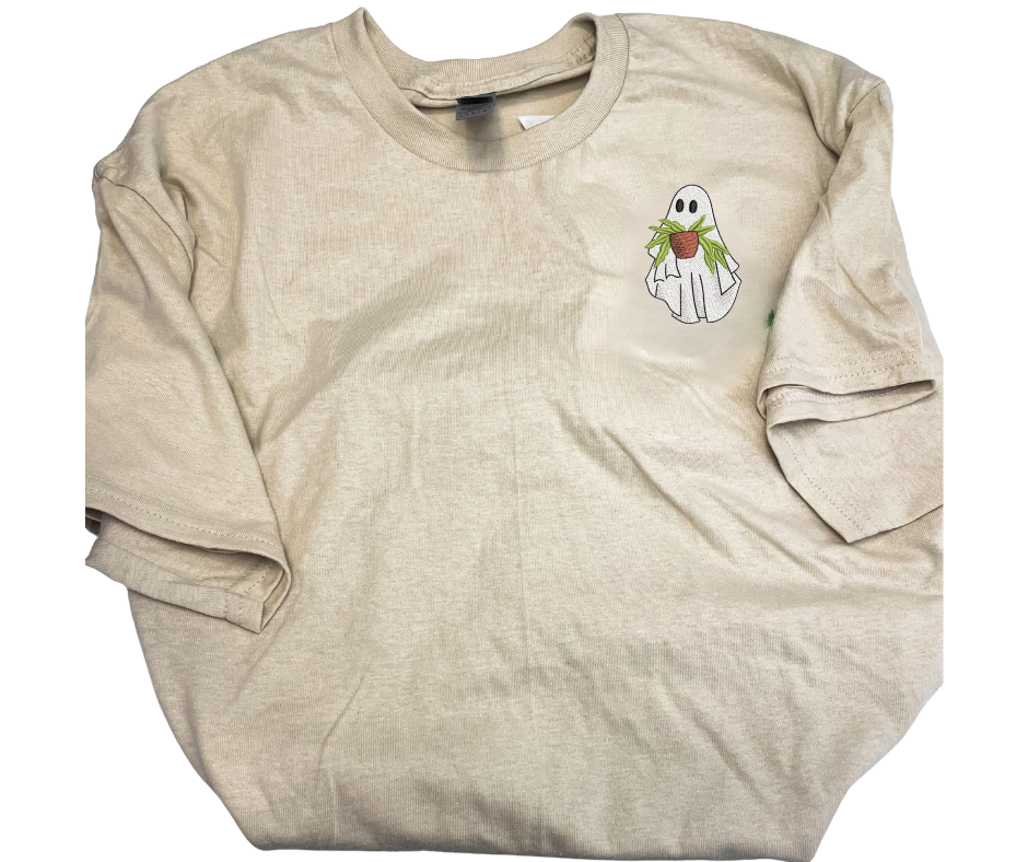 Ghostie w/Green Thumb Embroidered Shirt