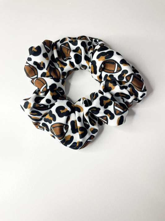 Leopard Football Scrunchie