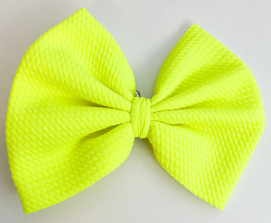 Neon Yellow Bow