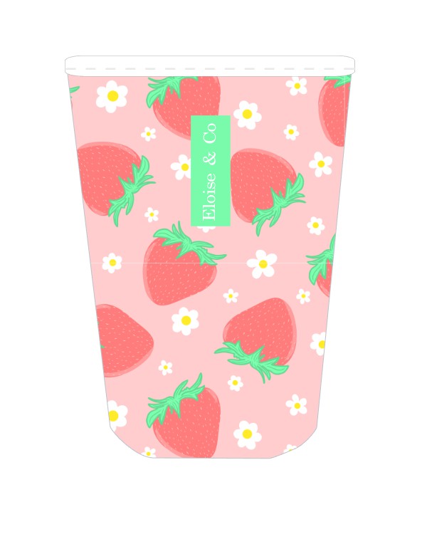 Strawberry Cold Cup Sleeve