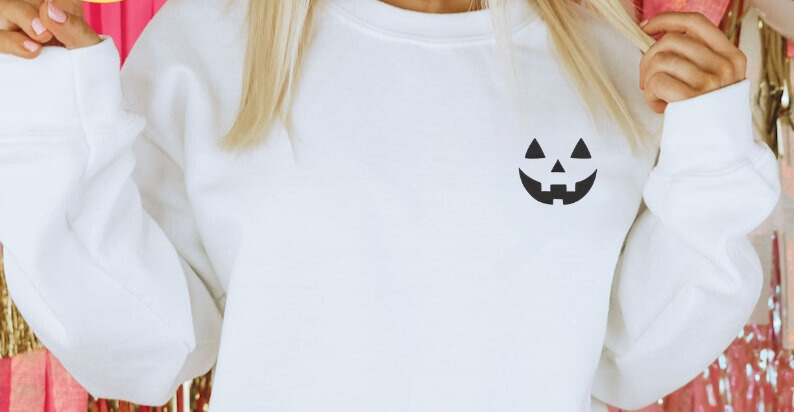 Jack-o-lantern Embroidered Shirt