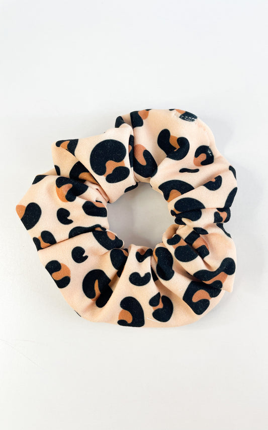 Classic Brown Leopard Scrunchie