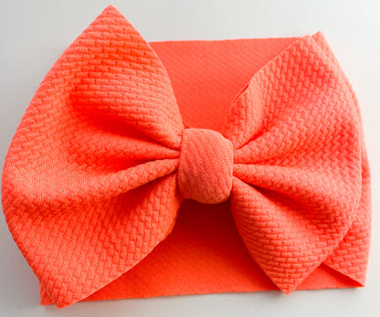 Neon Coral Headwrap