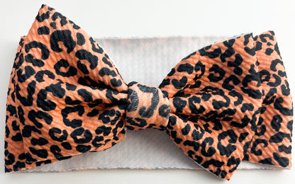 Orange Cheetah Headwrap