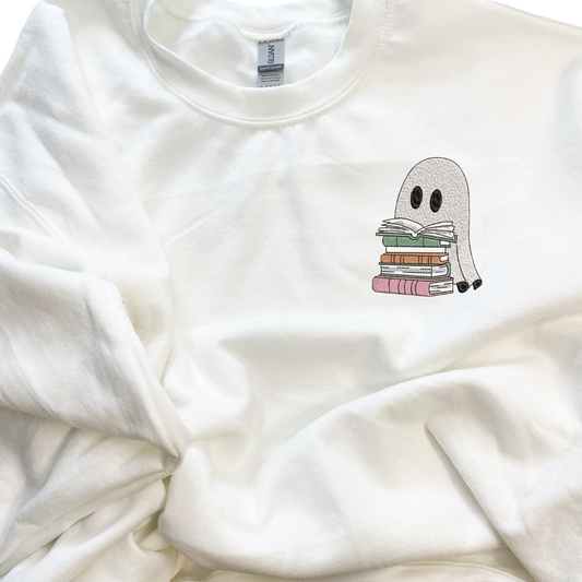 Some Ghoul Books Embroidered Shirt