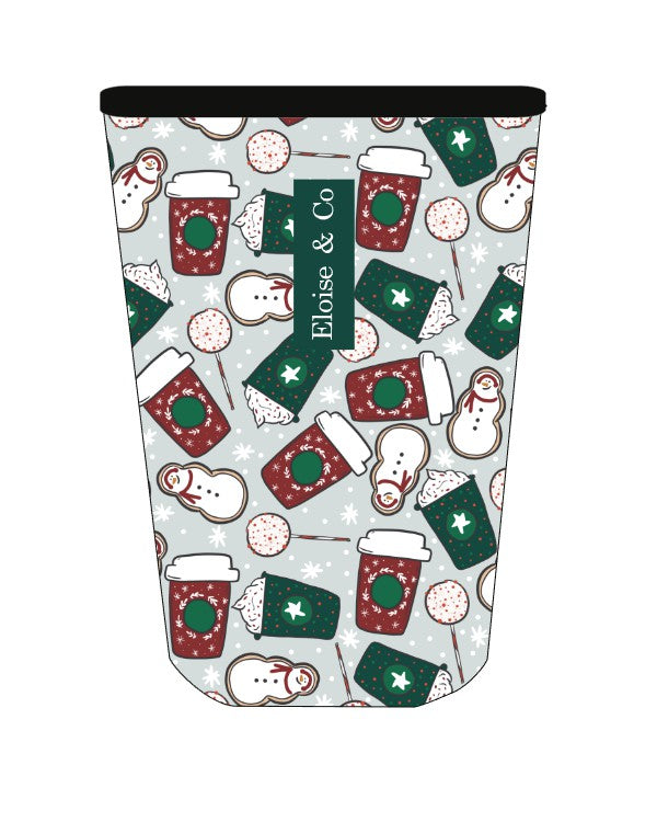 Christmas Coffeehouse Cold Cup Sleeve