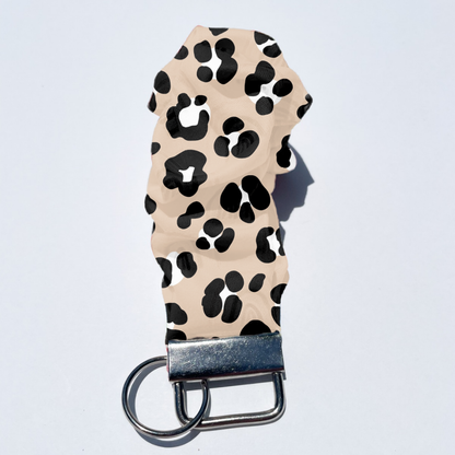 New Tan Leopard Wristlet