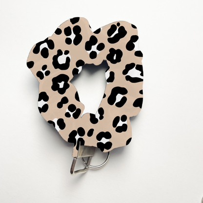 New Tan Leopard Wristlet