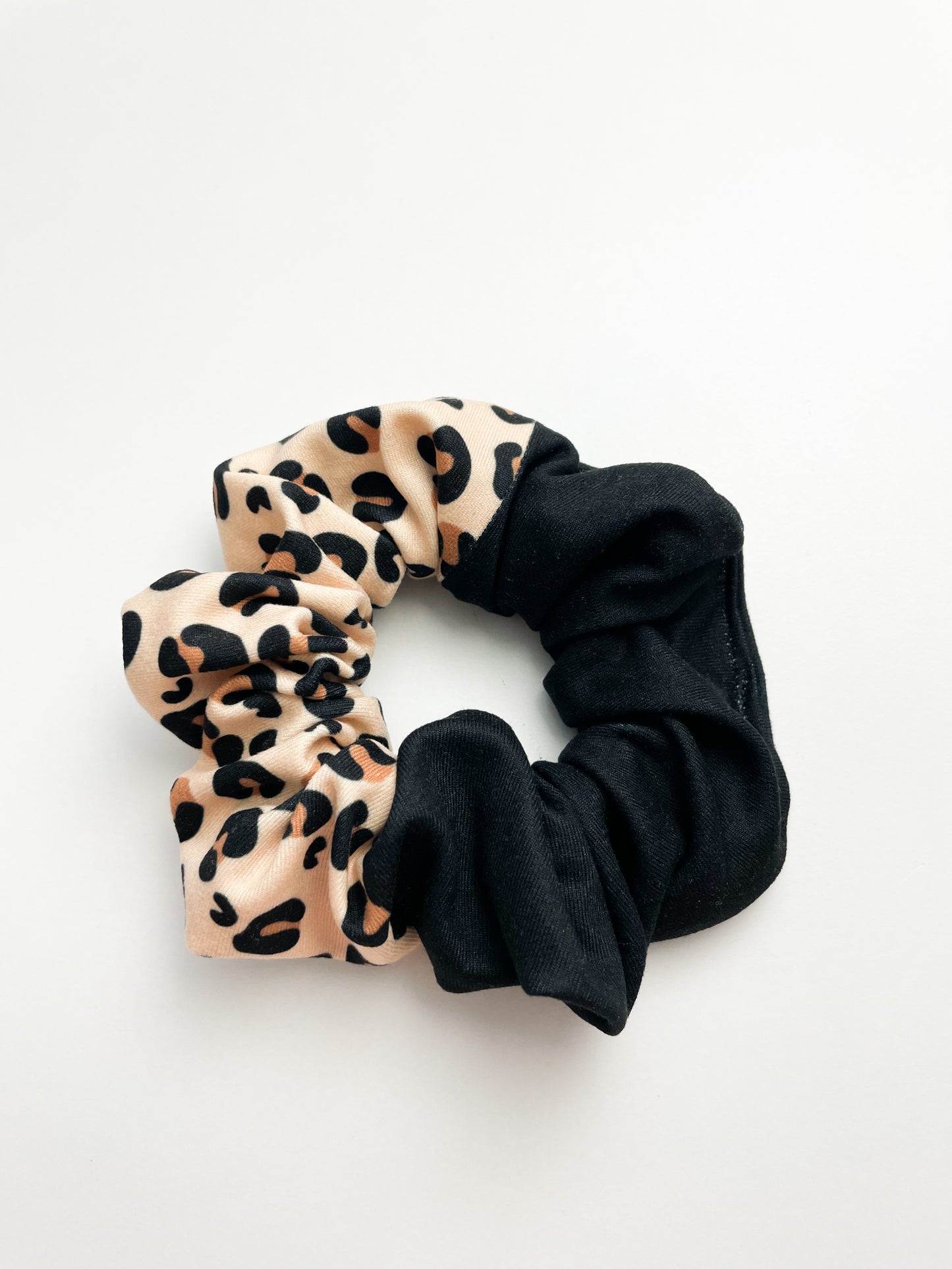 Brown Leopard Scrunchie